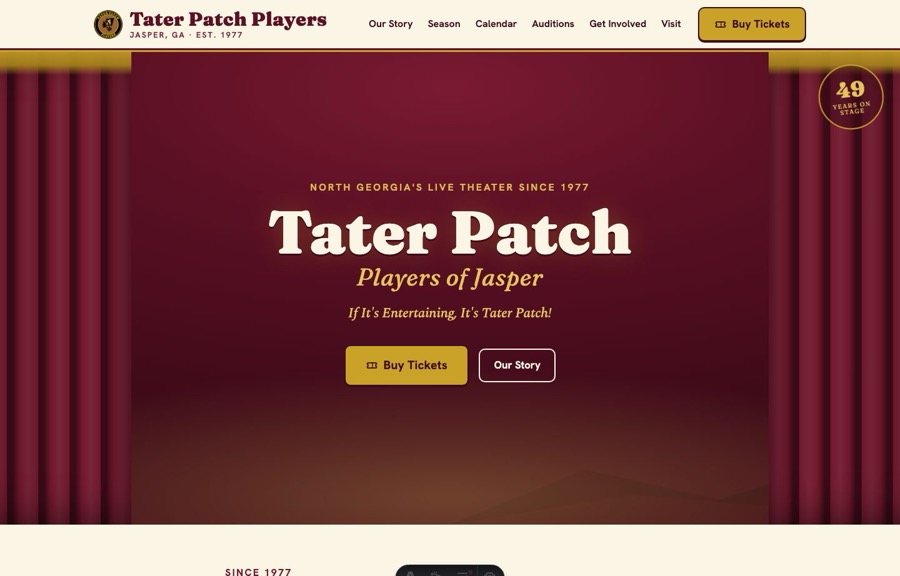 Tater Patch Players concept design